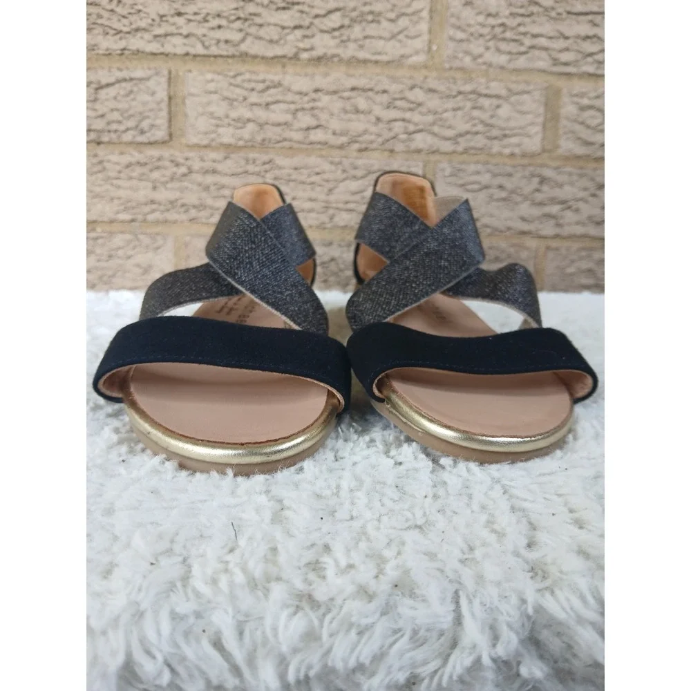 NWOB Eric Michael Women's Mia Espadrille Wedge Sandals Sz 35 US 5 Made In Spain